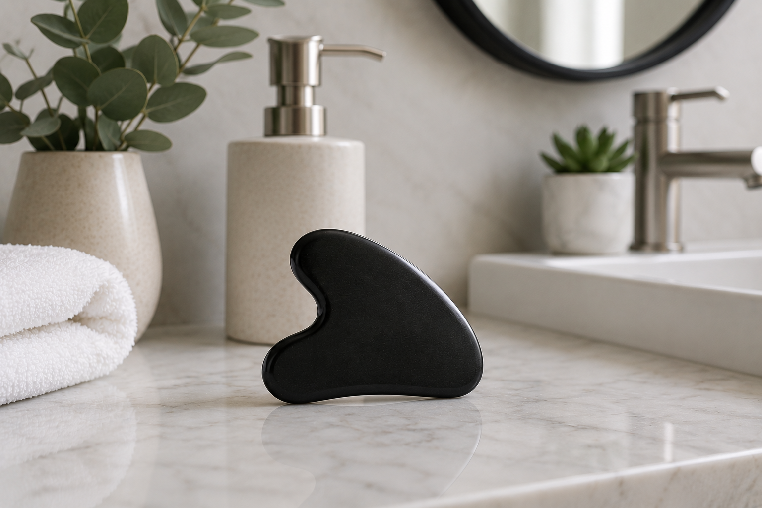 Mino Rose Quartz Sculpting Gua Sha