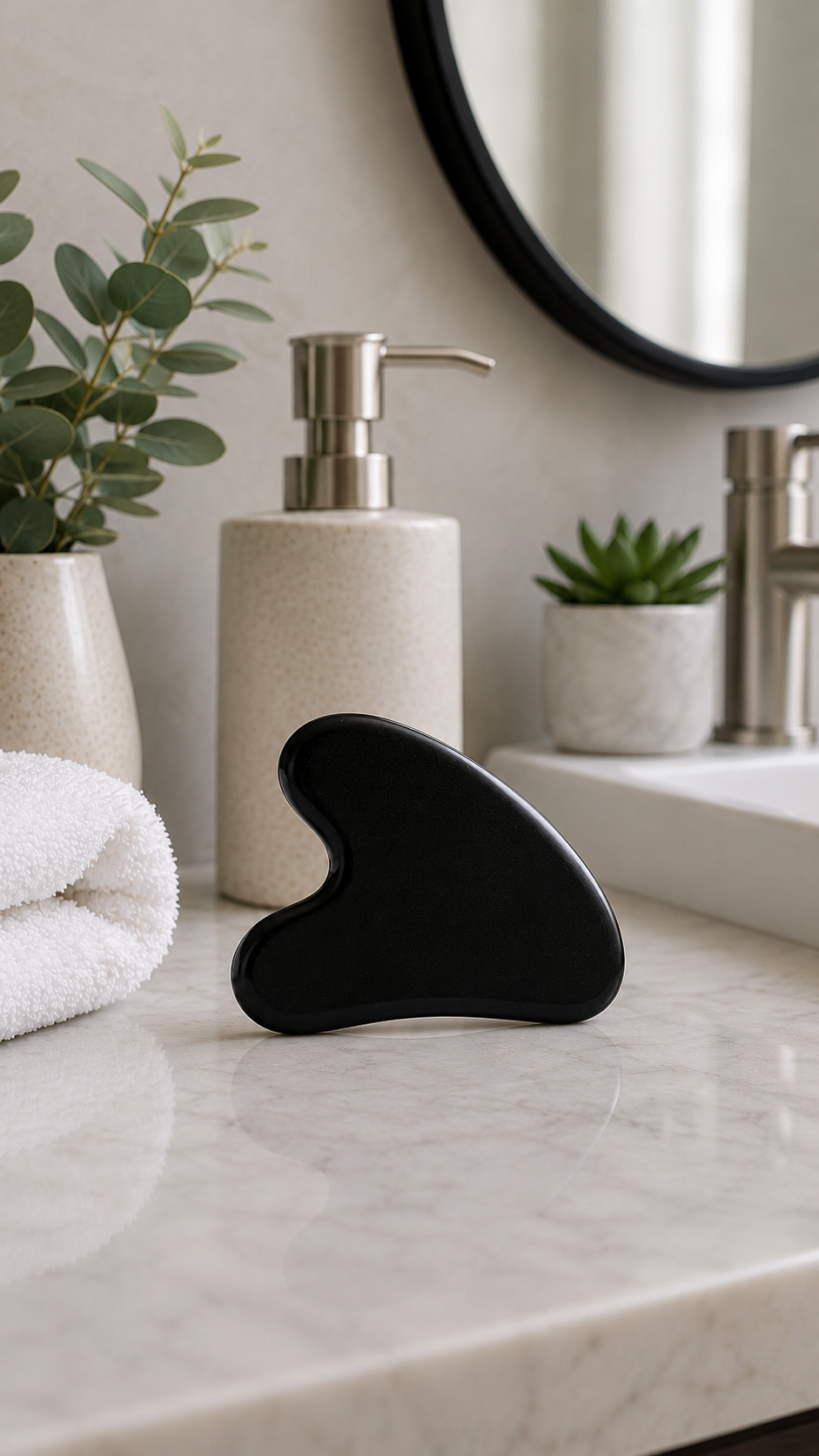 Mino Rose Quartz Sculpting Gua Sha